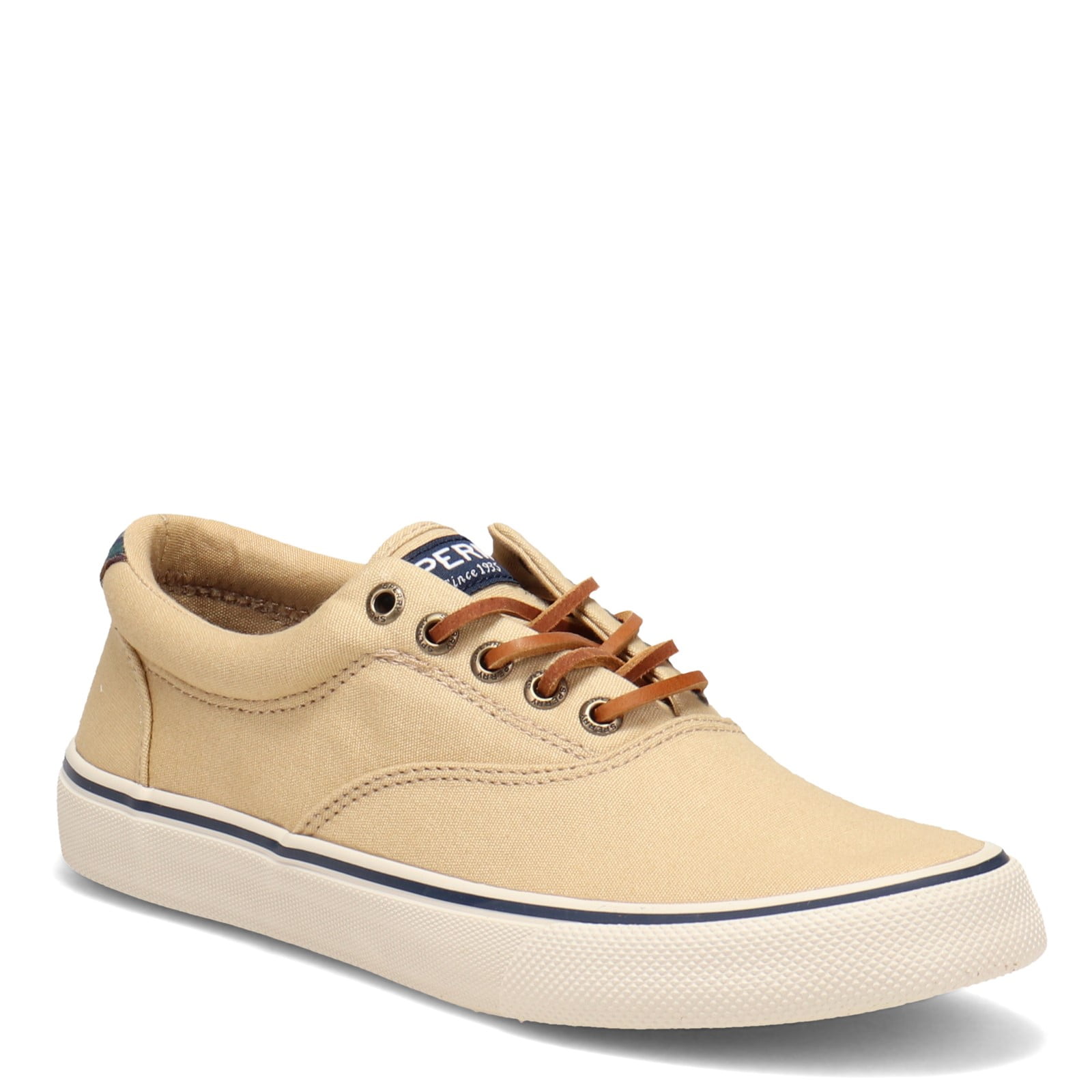 Sperry Men s Striper II CVO Nautical Sneaker Tan BTS 12 Wide Walmart