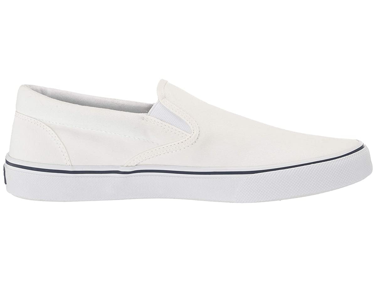 Sperry Men s Striper II Slip On Sneaker Salt Washed White STS22404 Walmart