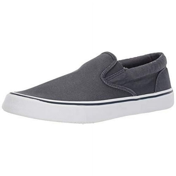 Sperry Men's Striper II Slip On Sneaker Salt Washed Navy - STS22405 SW NAVY