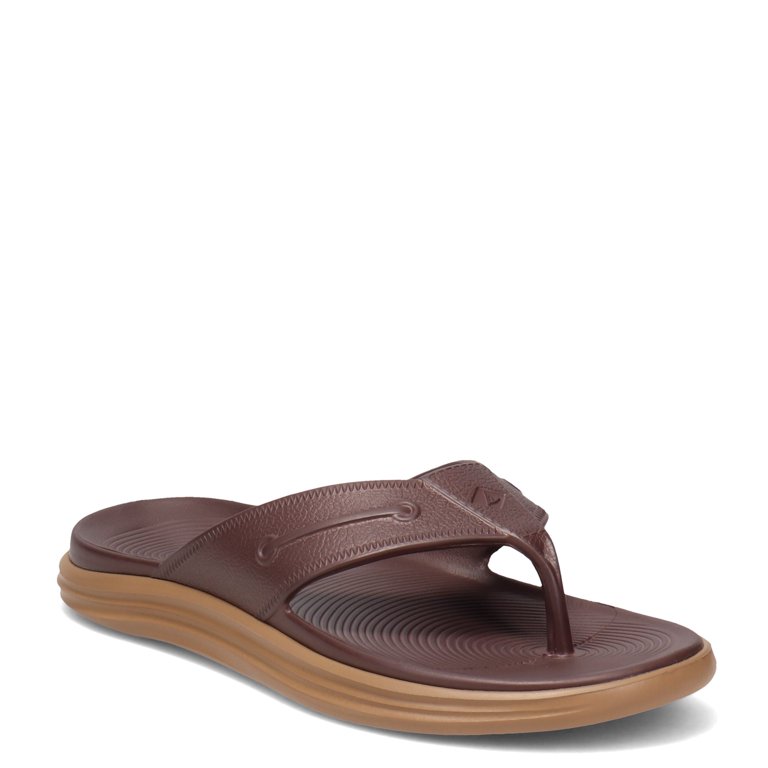 Sperry black flip on sale flops