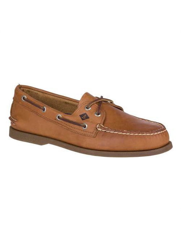 Mens A/O 2-Eye Boat Shoes in Sahara Leather
