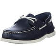 thumbnail image 1 of Sperry Mens A/O 2-Eye Plush Varsity Boat Shoe US NAVY, 1 of 4