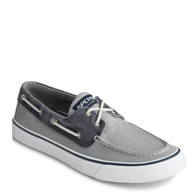 Sperry Mens Bahama II Sneaker, SW Grey/Navy,8 Wide