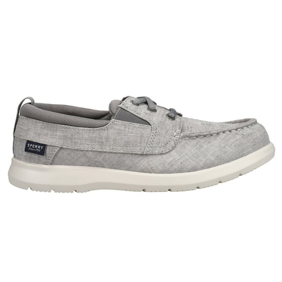 Sperry Mens Bowrider Plushstep 3-Eye Chambray Boat Casual Shoes