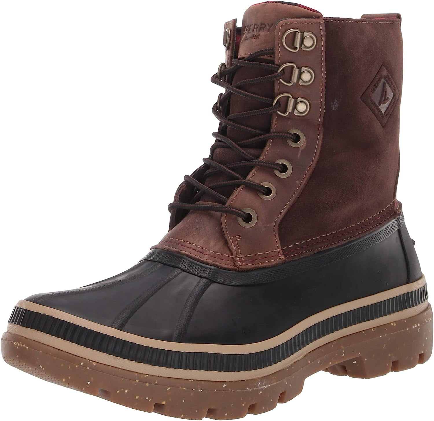 Sperry Mens Ice Bay Boot Boots, Black/Tan, 7 - Walmart.com display picture 2