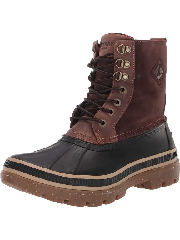 Mens Ice Bay Boot Boots, Black/Tan, 7