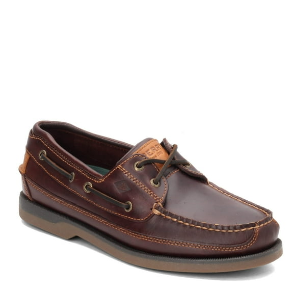 Sperry Mens Mako 2-Eye Boat Shoe, Amaretto, 15