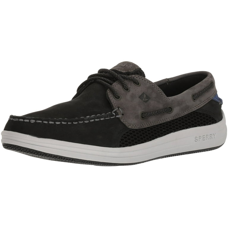 Sperry STS17468 Men s Black Grey Gamefish 3 Eye Boat Shoe 7.5 D M US Men Walmart