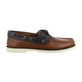 thumbnail image 1 of Sperry STS18238: Leeward Mens Tan Navy Boat Shoes (11 D(M) US Men), 1 of 3