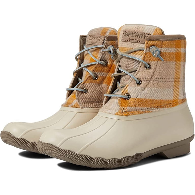 Chaussures Sperry Top-Sider Femme – Taille 8 – Couleur Ivoire/gingham – Neuves Sans Boîte