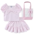 thumbnail image 1 of Sperry Striped Seersucker Top and Skirt Set with Canvas Tote Bag (Girls), 3 Piece Set, Sizes 4-10, 1 of 9