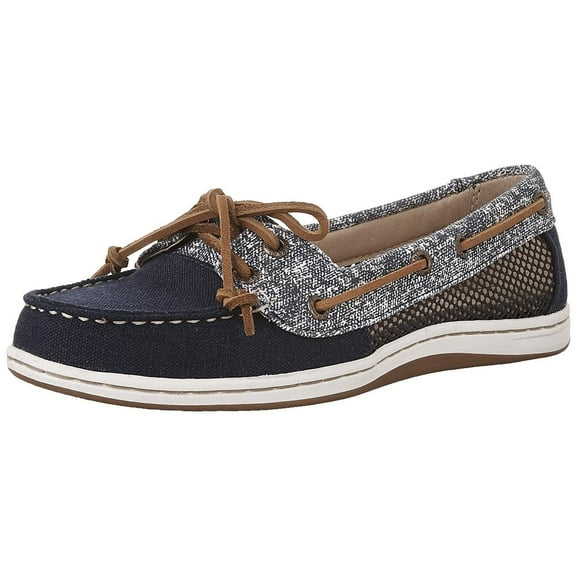 Sperry Top-Sider Firefish Womens Sand Navy Boat Shoes