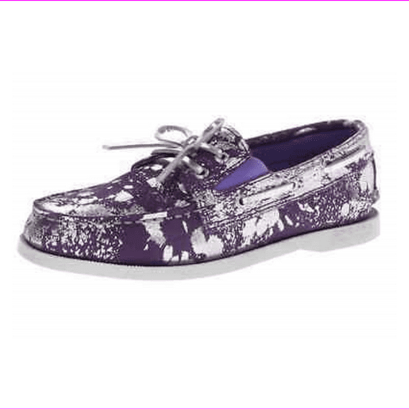 Sperry Top-Sider Girls' Kids A/O Gore Shoes, Purple/Silver,Size US 12.5,EUR 30.5