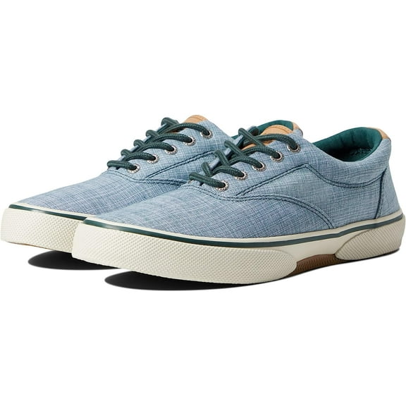 Sperry Top-Sider Halyard Cvo Linen Chambray Dk Green 9.5M