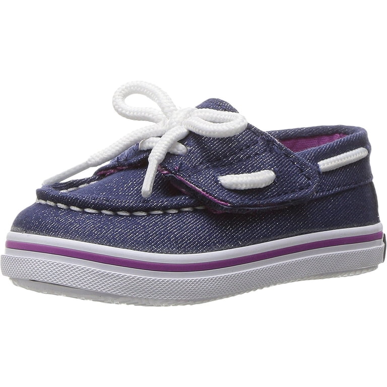 Sperry Kids Denim Blue Sneakers SPERRY Little KIDS SHORESIDER JR/ BLUE DENIM BOAT SHOE Size  main image 3