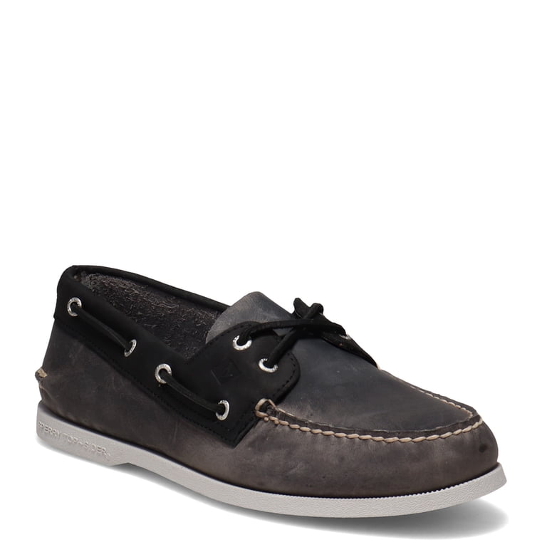SPERRY Black Leather Top Sider Loafer Shoes 11M Topsfieldpny Black Men main image 4