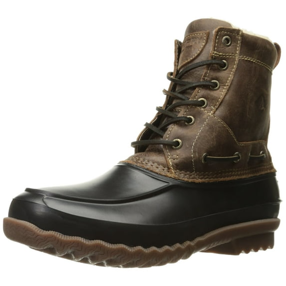 Sperry Top-Sider Men's Decoy Shearling Rain Boot, Brown, 8 M US