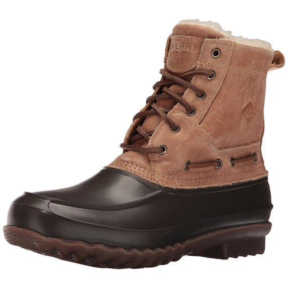 Sperry Top-Sider Men's Decoy Shearling Rain Boot, Tan, 11.5 M US