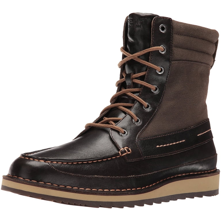 Sperry Top sider Leather & Canvas Boot s-l400.jpg main image 4