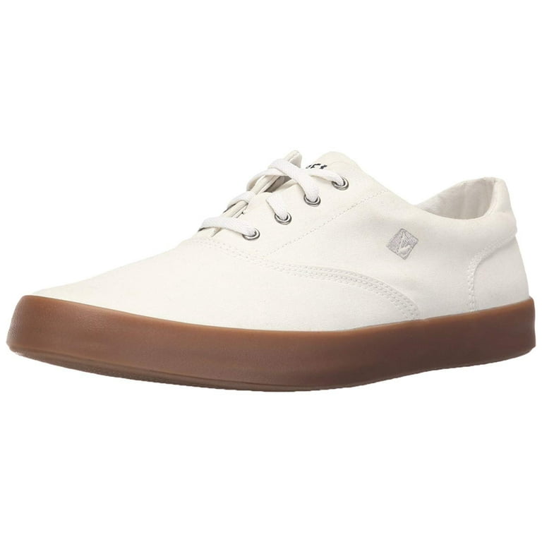 Sperry wahoo white leather sneaker clearance