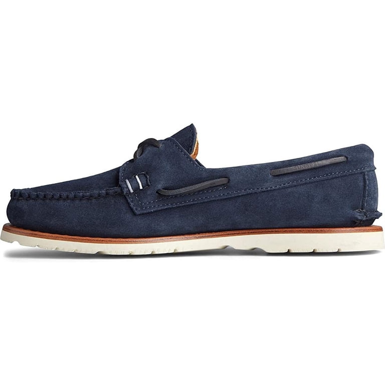 Sperry Top-Sider Sunspel A/O 2-Eye Suede Navy 7.5M - Walmart.com display picture 2