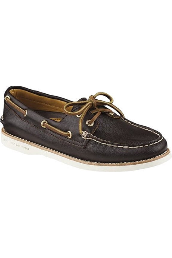 Top-Sider Women's Gold A/O 2-Eye Leather Dark Brown Oxford