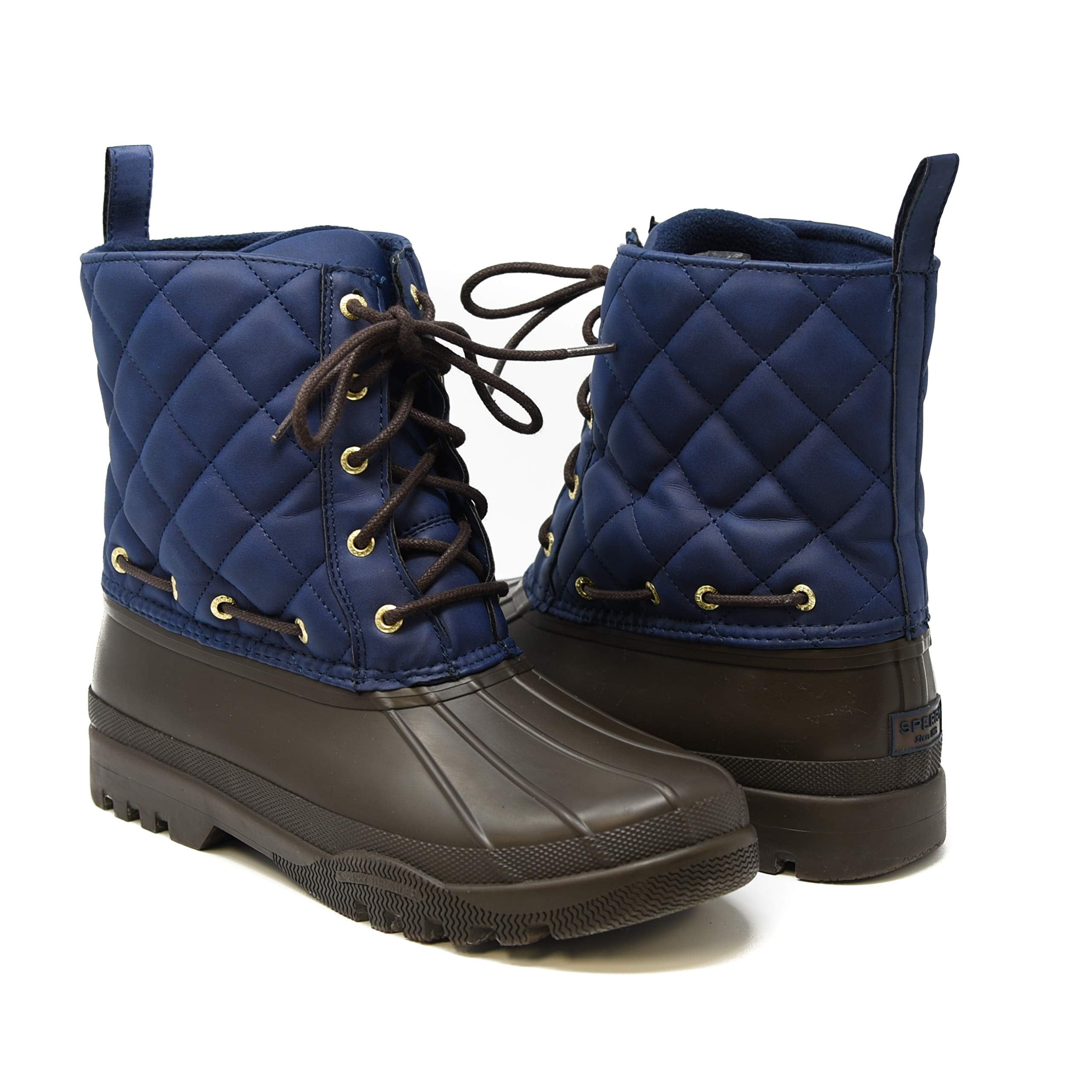 Navy sperry duck best sale boots