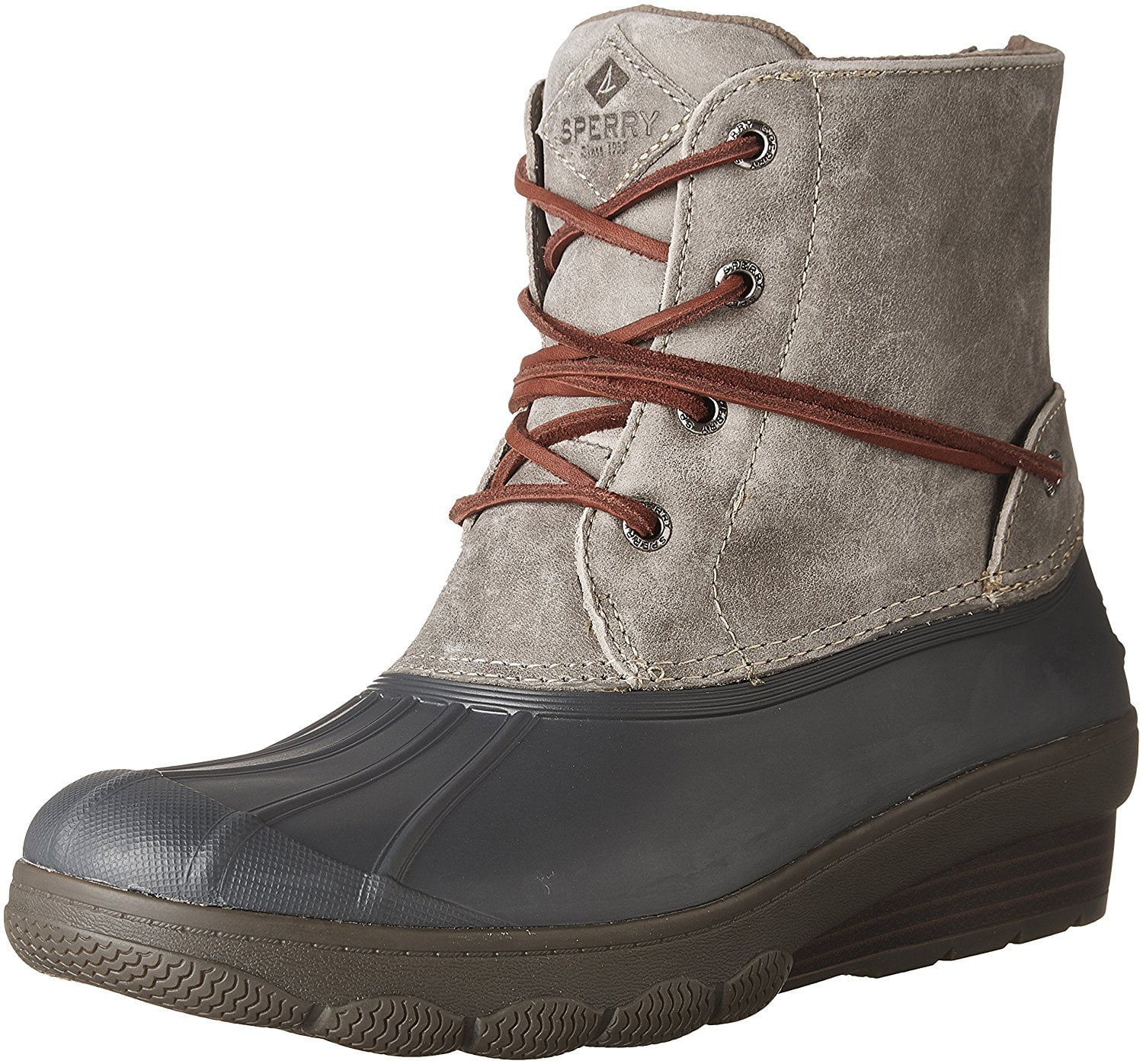 Sperry Top Sider Women s Saltwater Wedge Tide Rain Boot Grey 5 Medium US Walmart