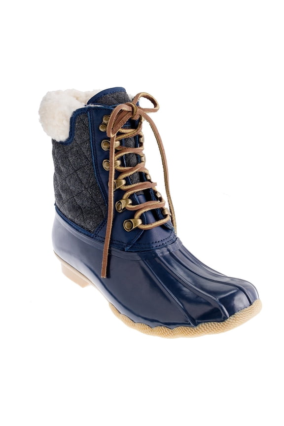 Top-Sider Women's Shearwater Rain Boot 7 BM US, Navy/Charcoal