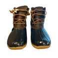thumbnail image 1 of Sperry Women's All Weather Water Resistant Saltwater Short Duck Boots (Tan/Navy, 10), 1 of 6