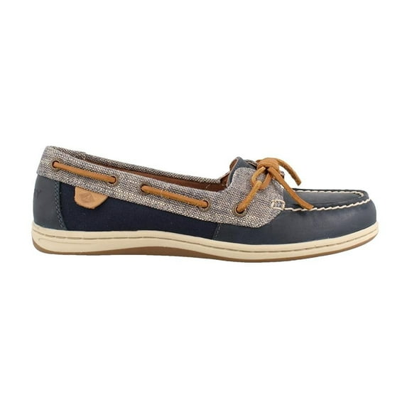 Sperry Women's Barrelfish Heavy Linen Navy Oxford