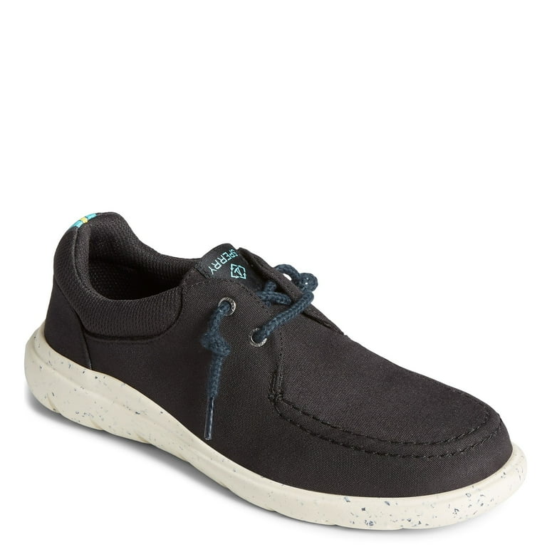 Sperry black slip best sale ons