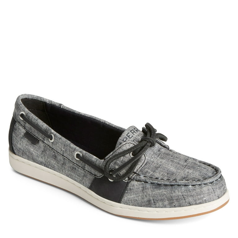 Sperry Women s Coastfish Boat Shoe Black Chambray 6 M Walmart