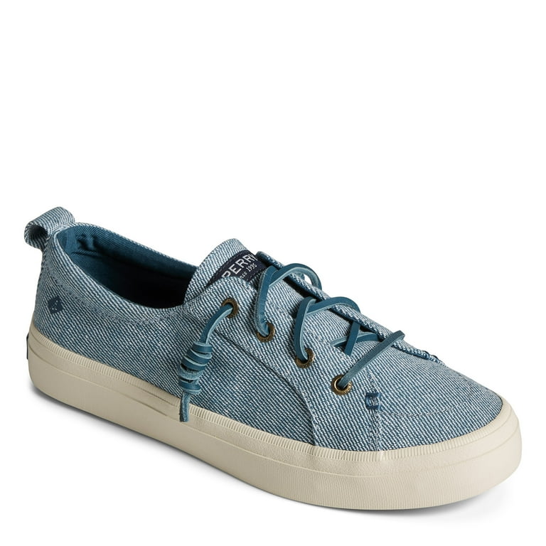 Sperry Women s Crest Vibe Boat Shoe Blue Twill 7.5 Walmart