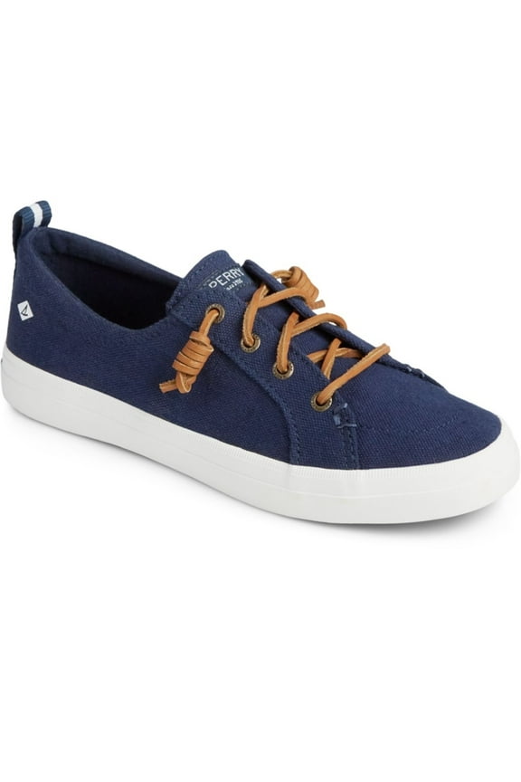 Women's Crest Vibe Linen Sneaker Navy - STS98642