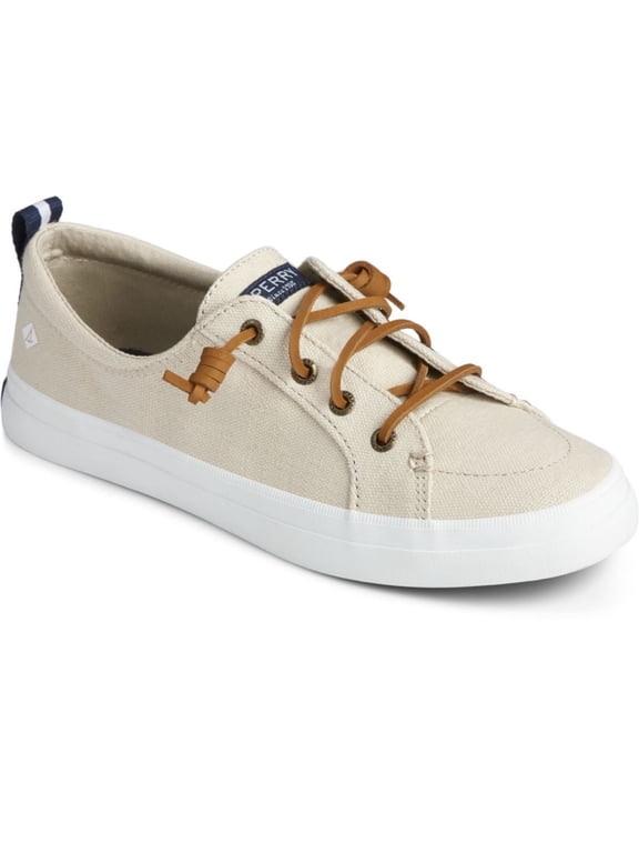 Women's Crest Vibe Linen Sneaker Oat - 13934046 (STS98644)