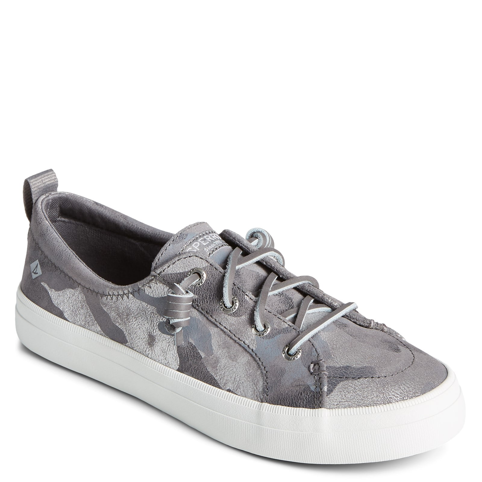 Sperry Women's Crest Vibe Sneaker, Silver CAMO,
