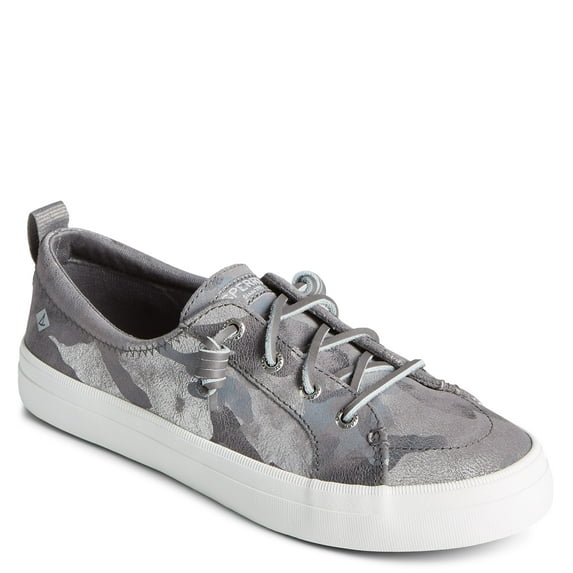 Sperry Women's Crest Vibe Sneaker, Silver CAMO, 6