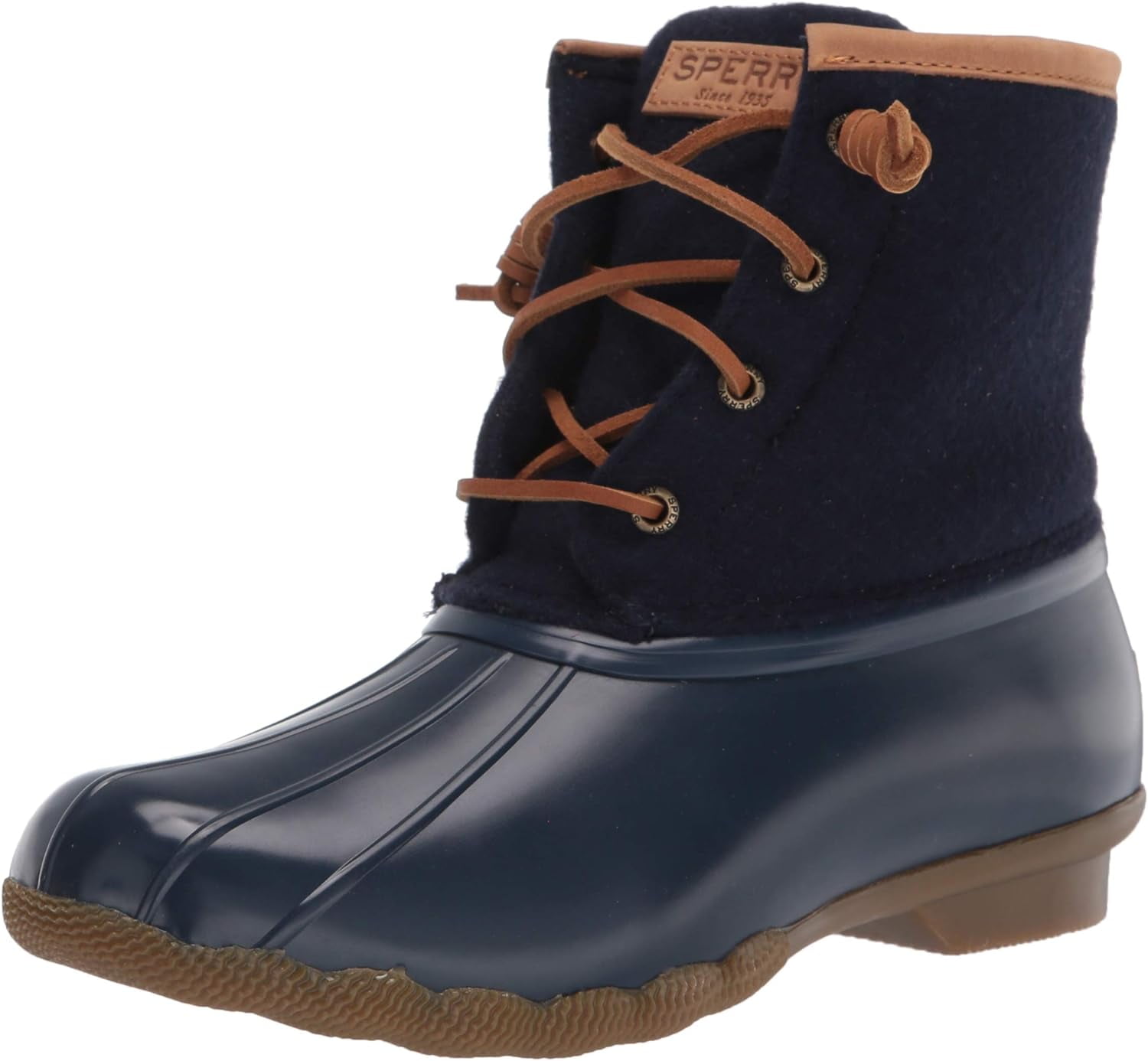 Sperry Women s Saltwater Emboss Wool Boots 8 Navy