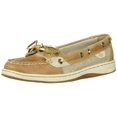thumbnail image 1 of Sperry Womens ANGELFISH Leather Closed Toe Boat Shoes, Linen Metallic, Size 7.5, 1 of 6