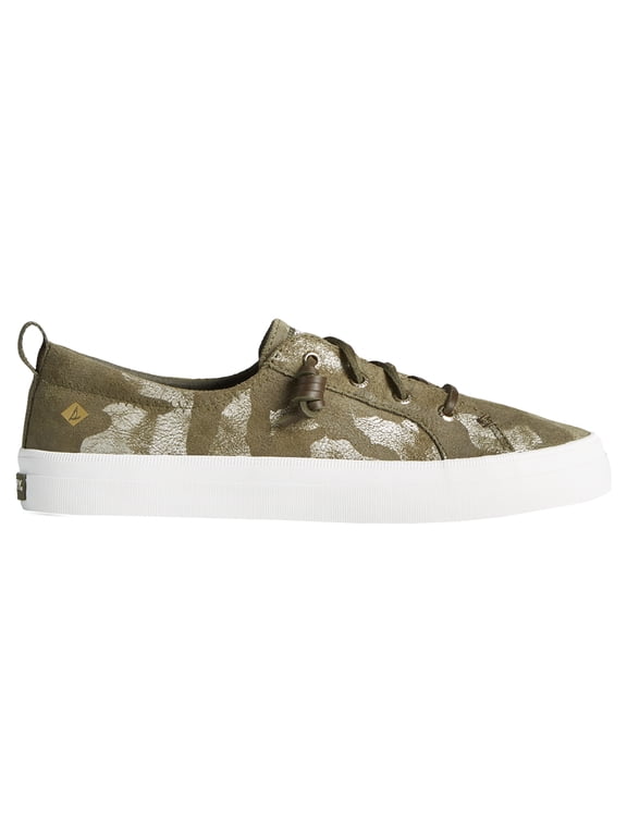 Womens Crest Vibe Metallic Camo Lace Up Athletic Sneakers Casual Sh