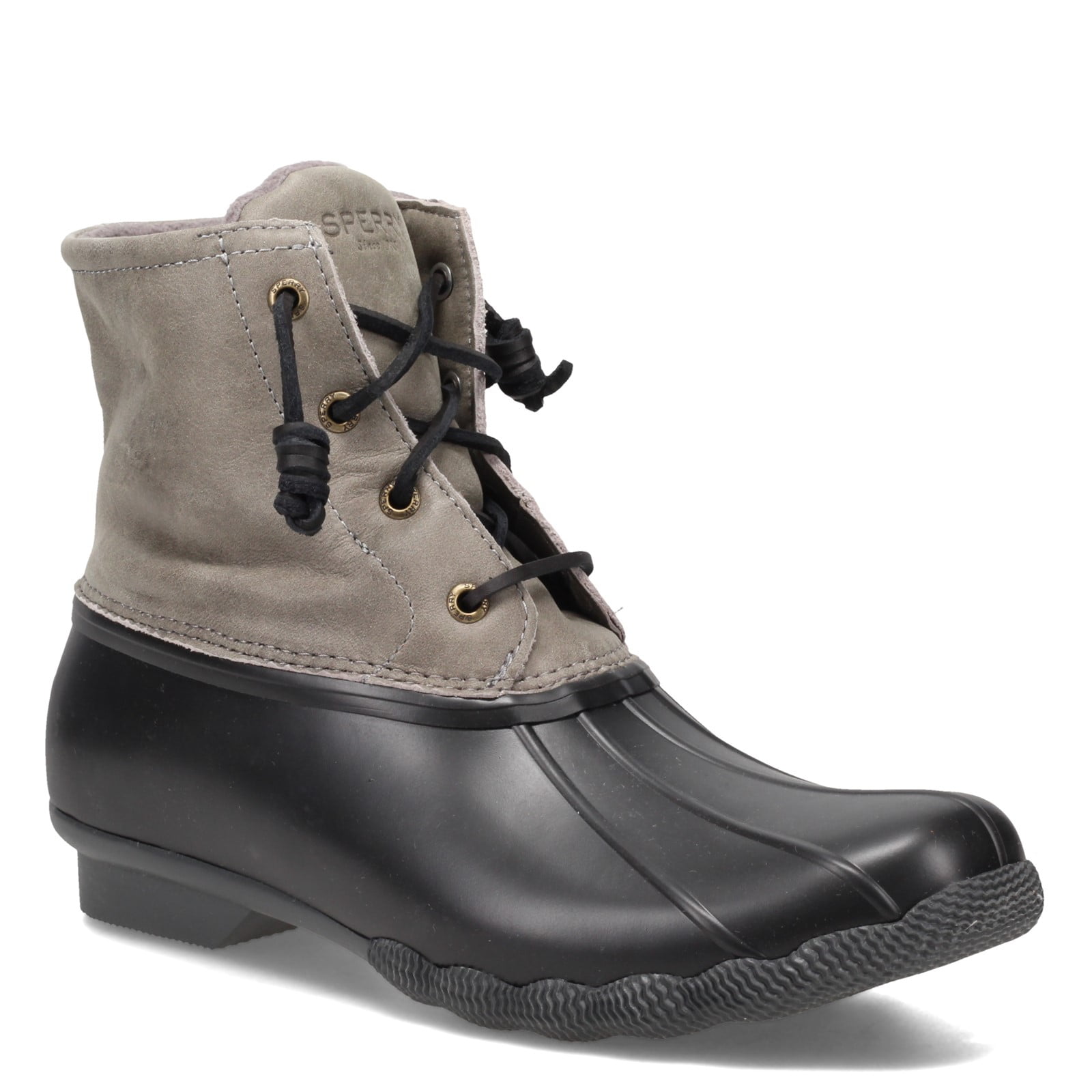 Sperry duck boots 2024 black and grey