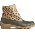 thumbnail image 1 of Sperry  Womens Syren Gulf Leopard Duck  Casual Boots   Ankle Low Heel 1-2", 1 of 5