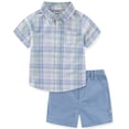 thumbnail image 1 of Sperry Woven Button Down Shirt and Short Set (Baby Boys), 2 Piece Set, Sizes 3M-24M, 1 of 7