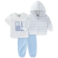 thumbnail image 1 of Sperry Zip Up Hoodie T-Shirt and Pants Set (Baby Boys), 3 Piece Set, Sizes (3M-24M), 1 of 9