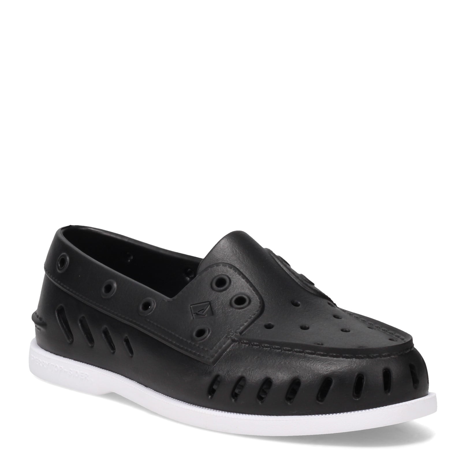 Black womens sperry boat shoes hotsell
