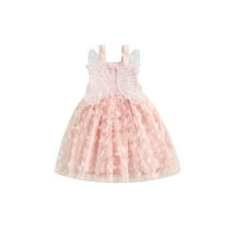 Spewahor Toddler Baby Girl Princess Dress, Summer Sleeveless Tulle Dress with ButterflyWings