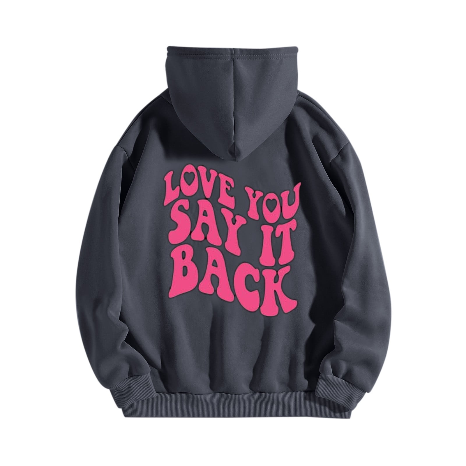 Trendy Sweatshirt for Women, Aesthetic Hoodie With Words on Back