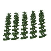 Spftem Little Green Army Men Toy Soldiers, Bulk Pack of 100 Military Toys Figurines, Plastic Army Guys Playset, Action Figures in Assorted Poses, Fun Gift and Party Favors for Boys and Girls