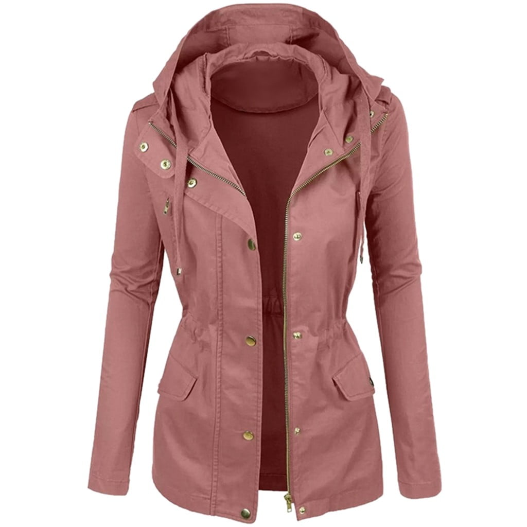 Spftem Winter Coats for Women Double Zipper Coats for Women